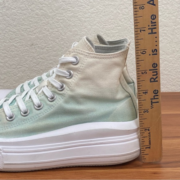 CONVERSE 572898C CTAS Move Hi Egret/Light Dew/White Women’s Sneakers Size 7 - Picture 11 of 16